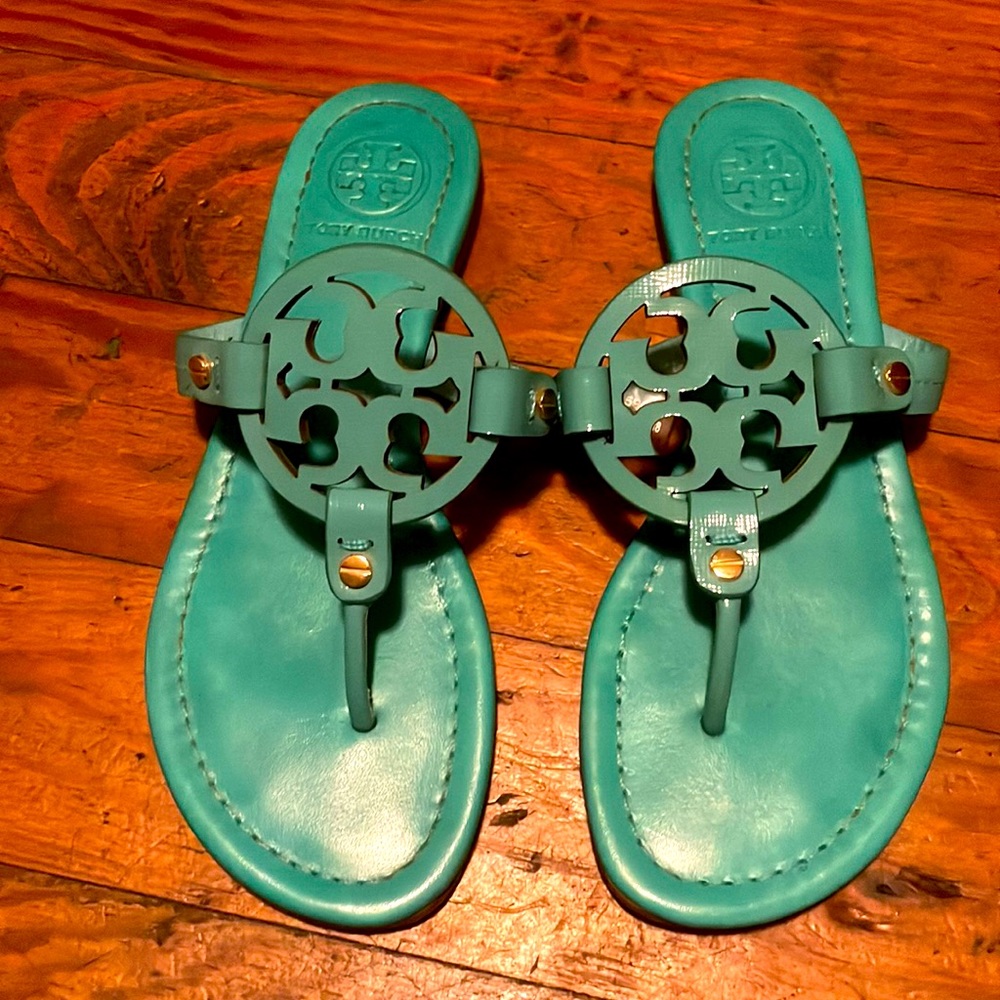 Aqua Tory Burch Miller Sandals Size 6.5